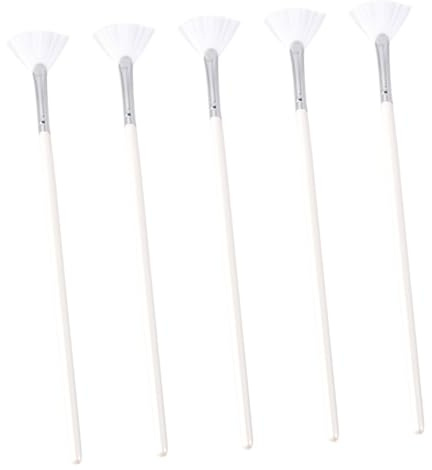 DEARMAMY 5stücke Nylon Gesichtsmaske Bürsten mit Applikatoren für Make-up Sanfte Anwendung Wiederverwendbar Schnell Trocknend für Heim und Reise