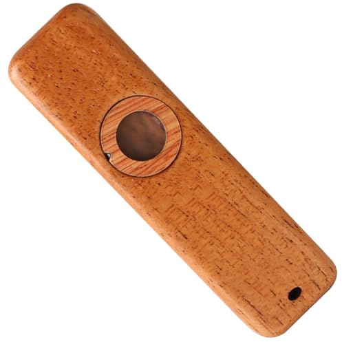 Milisten Holz Kazoo Satz Professionelles Kazoo Instrument mit Membran Leicht zu Erlernen für Gitarren und Ukulelenbegleitung für Anfänger und Musikliebhaber