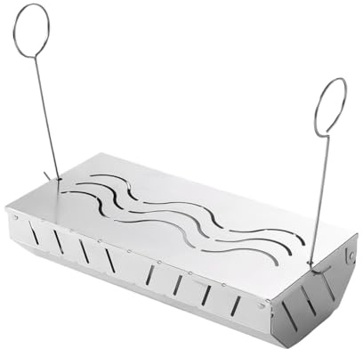 Puthernm Scatola di fumo per barbecue Chip Smoker Box Box per fumo per barbecue, scatola di fumo per grigliate