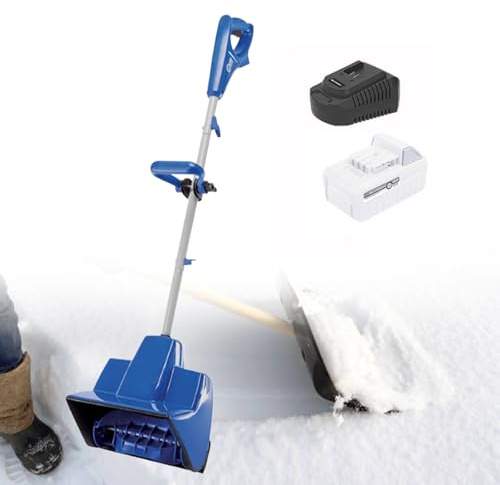 Pelle à neige électrique sans fil avec batterie et chargeur pour un déneigement facile en hiver
