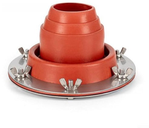 Feeshoppher Stove Ja-ck Kit de silicona para tienda de campaña de chimenea, kit de intermitencia de chimenea resistente al calor, cubierta de aislamiento para tienda de campaña, kit de chimenea para