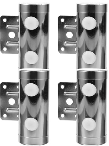 Alipis 4 Pezzi Gambe per Mobili in Acciaio Robusto Piedini per Cassettiere e Divani Design Moderno Minimalista Gambe di Ricambio per Tavolini e Comodini Stile Europeo per Arredamento
