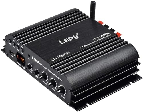 Lepy LP-168 Plus Bluetooth 2.1 canali IR 2 x 45W 1 x 68W Hi-Fi audio digitale stereo stereo MP3 MP4 DVD amplificatore + WINGONEER LED luce