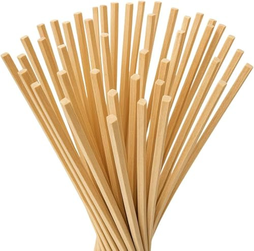 Zuckerwattestäbchen 100 Stück – 40 cm x 0,4 cm – perfekt für Zuckerwatte