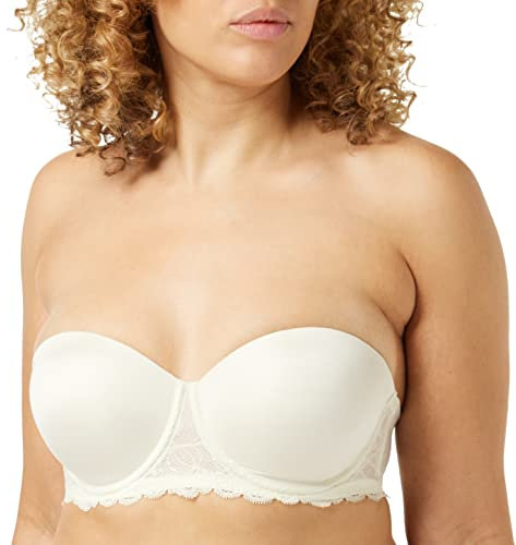 Calvin Klein Strapless Lift Multiway Reggiseno Senza Spalline, Avorio (Ivory 101), 36DD Donna