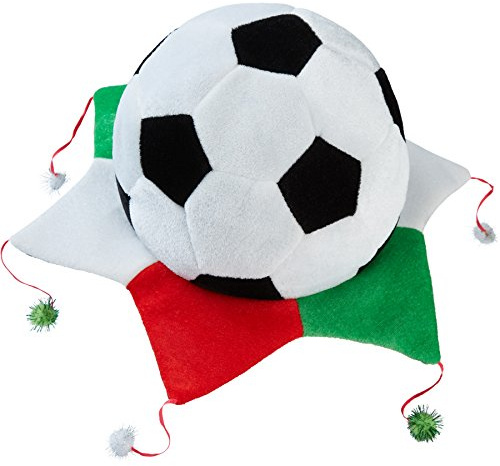 dressforfun 302054 - Fußball Fan Hut Mexiko, Kopfbedeckung in Fußballform, ideal für Fußballveranstaltungen und Mottopartys