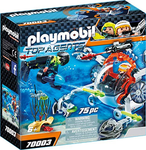 PLAYMOBIL Top Agents 70003 Spy Team Sub Bot, Ab 6 Jahren