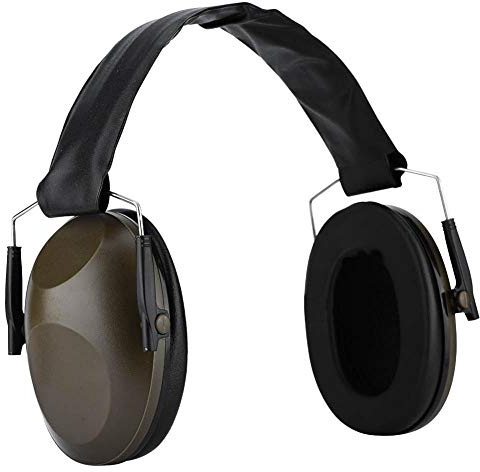 Garsent Casques Antibruits, Cache-Oreilles Reduction de Bruit Reglables Protection Auditive de Tir Antinoise Chasse Casque Anti Bruit Adulte Enfant pour Tir.(Vert armée)