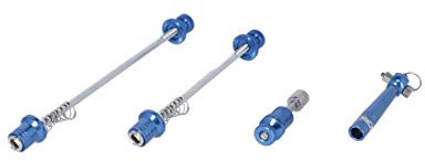 XLC QR-L08 Schnellspannset, diebstahlgesichert, blau (1 Set)