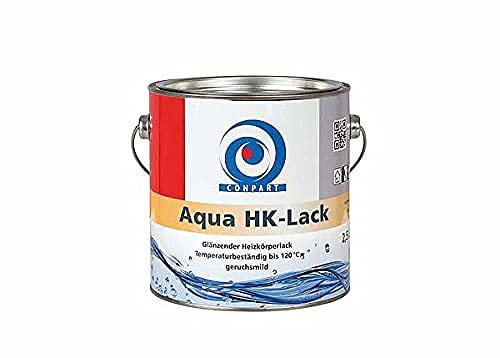 Conpart Aqua HK-Lack 8042 - Glossy Radiator Paint for High-Quality Painting of Hot Water Radiators and Heating Pipes - For Indoor Use - 750 ml