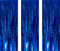 AILEXI 3 Pack 3.2ft*6.56ft Metallic Tinsel Curtains Foil Fringe Shimmer Streamers Curtain Door Window Decoration for Party Supplies - Laser Blue