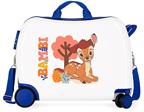 Der Hartschalen-Kinderkoffer „Disney Classics“ mit Zahlenschloss und 4 Rollen ist aus ABS gefertigt, einem stabilen und leichten Material. Von Joumma Bags.