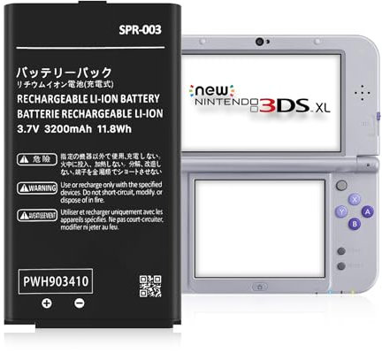 SPR-003 Batterie Li-ion de rechange ultra haute capacité 3200 mAh pour console Nintendo 3DS XL 3DS LL SPR-003 et New 3DS XL RED-001