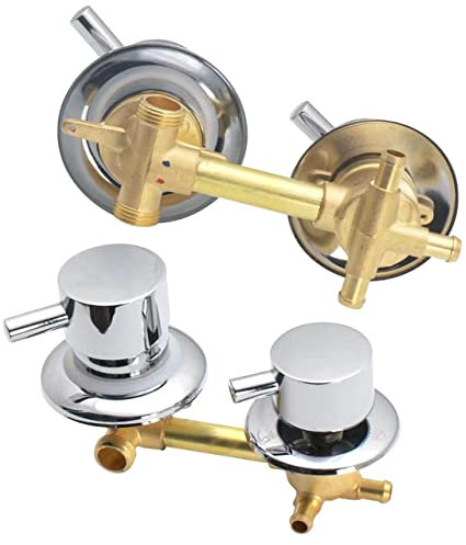 2/3/4/5 Voies Mitigeur Robinets De Douche, Laiton Douche Robinet Cabine With Cartouche Céramique, Mitigeur Cabine De Douche Entraxe 10 Cm/12,5 Cm/14,5Cm, G1/2 Intubation 3way-12-12.5cm