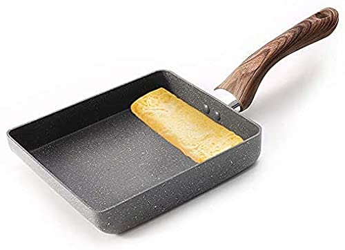 YZJSSL Poêle à Omelette, poêle à Frire carrée Japonaise Portable œuf poché Petit cuiseur de Cuisine.