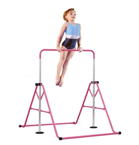 Barre de Gymnastique Pliable et Réglable 115-155 cm, Charge 100 kg