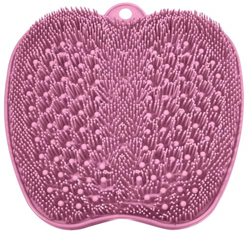 BESKAR Fußwäscher Bath Massage Pad mit Rutschfesten Saugnäpfen, Fuss Wäscher Dusche zum Reinigen der Füße Peeling No Bend, Fußpunkte Reflexzonenmatte zur Entspannung der Füße