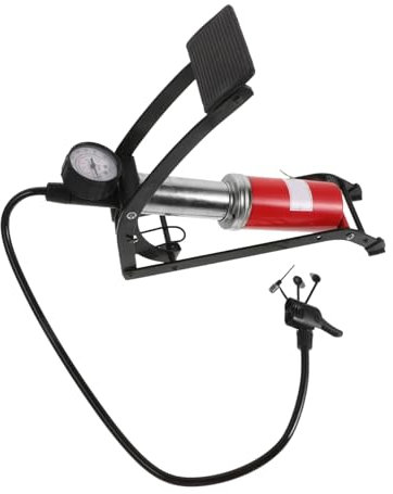 Gatuida Multifunktionale Fußpumpe Für Pkw-reifen Mit Manometer Hoher Druck Rutschfeste Trittfläche Geeignet Für Auto Motorrad Fahrrad Bälle Schlauchboote Und Luftmatratzen