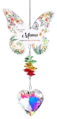 Muttertagsgeschenke für Mama,Geburtstagsgeschenk für Mutter von Tochter Sohn, Kristalle Sonnenfänger Deko Anhänger, Geschenke für Mama zum Muttertag Geburtstag Weihnachten Valentinstag Ostern