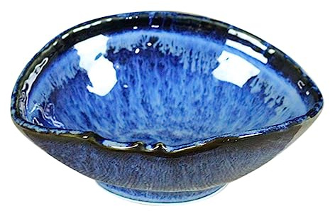 Abaodam vaso da fiori in ceramica piccolo decorativo decorazione Scrivania ornamenti piccoli vasi per piante porta fiori giapponese mini vaso per fioriera in ceramica Blue