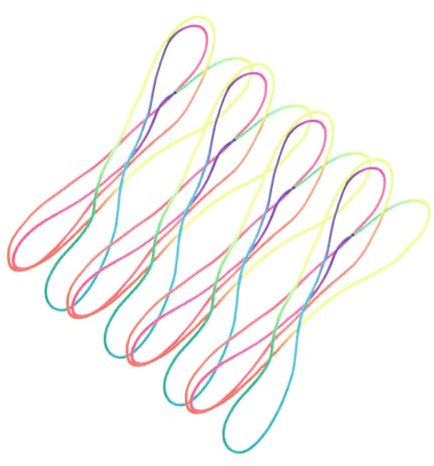 Kisangel Cats Cradle String Toys for Kids, 1.6m Rainbow Color Finger Rope Game Set, Educational Party Toy for Children, 4pcs Individually Packaged Strings