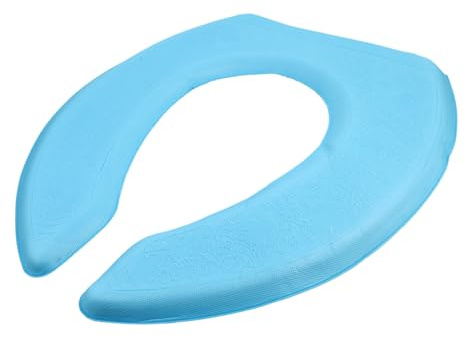 YOSADIER Cojín Para Asiento De Inodoro Eva Autoadhesivo Azul Forma De U, Almohadilla Gruesa Transpirable, Tapete Acolchado Reutilizable Para Baño Doméstico Invierno