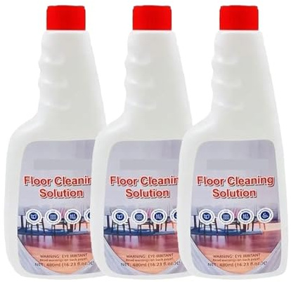 480ML Floor Cleaning Fluid for Robot Vacuum Cleaners Compatible with Roborock S8 Pro Ultra/S7 MaxV Ultra/Dyad/S7 Refill Pack for Wiping Solution(3pcs)