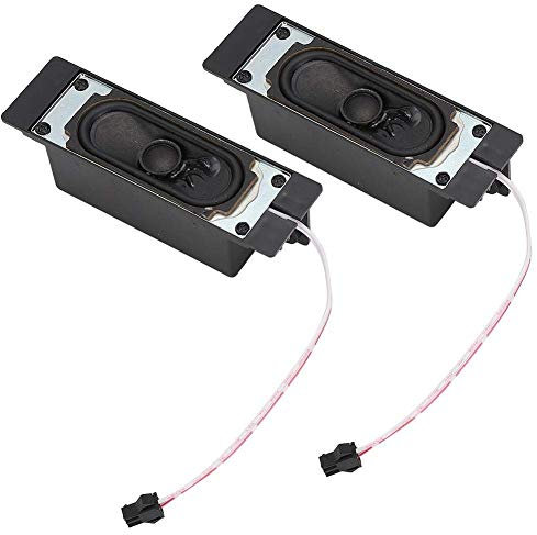 fasient 2 Haut-parleurs TV, Son stéréo Complet, Basses puissantes, 8 ohms 10 amplificateur de Son de Haut-Parleur pour Haut-Parleur TV Box de Remplacement avec Fil Rouge
