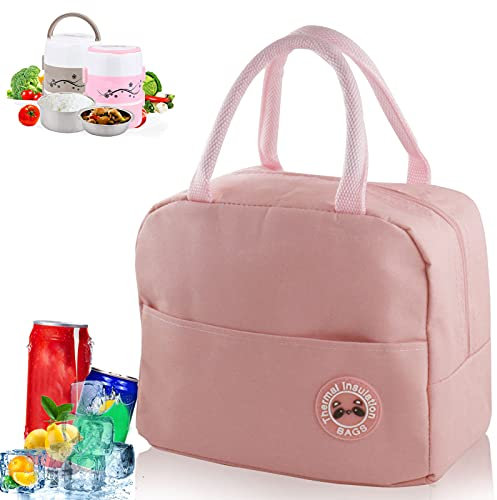 SHOWHEEL Bolsa del Almuerzo, 6L Bolsa de Almuerzo Térmica Impermeable, Nevera Portatil Pequeña,Bolsa isotérmica Pequeña,Hermética Lunch Bag Comida Nevera,para Exteriores Picnic Colegio Trabajo