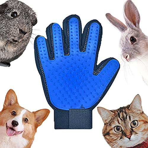 DEEDPF Guante cepillo para animales domésticos, guante de masaje, pelo largo, pelo corto, gato, perro, cobaya, caballo, conejo, belleza para la depilación removal