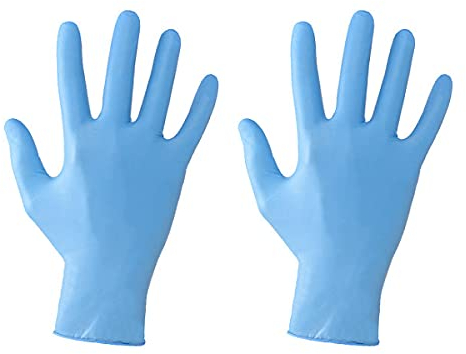 VIRSUS Guanti in nitrile blu senza polvere S 1000 guanti in nitrile monouso da lavoro no lattice latex free AQL 0,65 Small