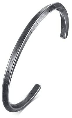 FLHEART Wikinger Geschenke Armreif Armband Herren - Edelstahl Nordisches Mobius Runen Drache Keltischer Knoten Valknut Armbänder Nordische Vikinger Amulett Talisman Schmuck für Männer Freund Familie