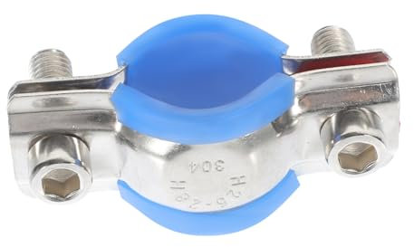 Homoyoyo Morsetto per Tubo in Acciaio Inossidabile, Staffa Regolabile per Tubi Tondi 25-28mm, Pad, per Parete e Costruzione