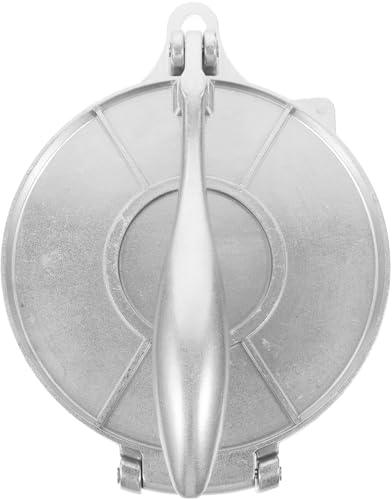 ABOOFAN Tortillapresse 12 Zoll Teigpresse Quesadilla Maker Tortilla Maker Presse Empanada Maker Presse Tortillas Presser Chapati Zum Drehen Pizzapresse Onigiri Form Silber 30 Cm