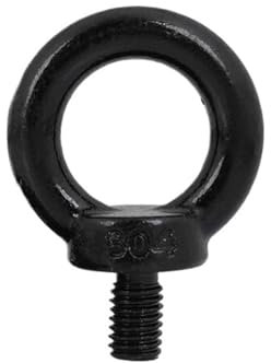 CHATROOM M3 M4 M5 M6 M8 M10 M12 M14 M16 M18 M20 M24 Schwarz 304 Edelstahl Ring Hebeösenschraube Marine Hebeösenschrauben Ringschraube (Size : M12X20 2PCS)
