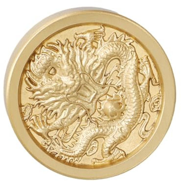 Anneome Chinesisches Kalligraphie Briefbeschwerer Messing Runde Form Design Für Home Office Für Kunst Und Dekoration Hochwertiges Schweres Material