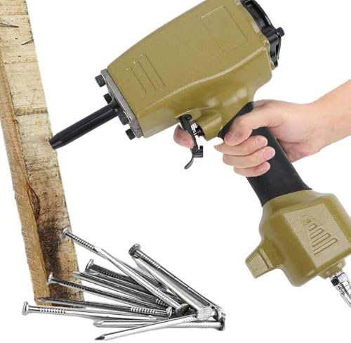 MiBoce Estrattore Pneumatico per Chiodi, Levachiodi Professionale Ad Aria Compressa, Diametro Chiodo 1,5-4,0 Mm, Porta di Scarico Rapido Anteriore, per Dechiodare E Riciclare Legno