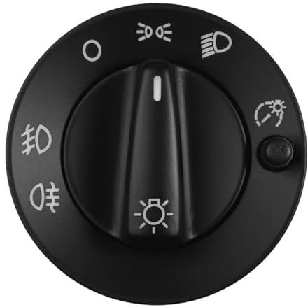 ZSQGHGH Lenkstockschalter 1U0941531A Scheinwerfer Nebel Kopf Licht Schalter Einstellen Knopf 3B0941531A Für VW Für Golf IV Für Octavia I 1U 1997-2003 Autobeleuchtung Stielschalter