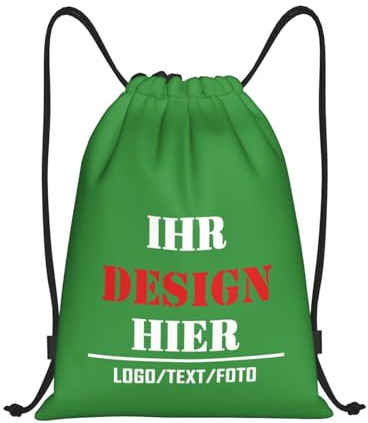 Tingwei Personalisiert Rucksack in Großpackung, personalisierte Sporttasche, turnbeutel für Herren und Damen, wasserdicht sportbeutel mit Foto/Logo/Text, Schwimmtasche für Kinder und Erwachsene