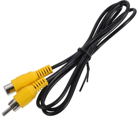 Homoyoyo Cable De Audio Extensión Rca Macho a Hembra 1 Metro Para Sistemas De Sonido Automotriz Versátil y Durable Color Negro