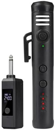 Tuesoa Micrófono para Colgar en el Cuello con Adaptador Conversor de 3,5 mm Micrófono Inalámbrico para Enseñanza Micrófono para Transmisión en Al Aire Libre