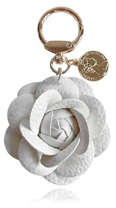 Hoheng Taschenanhänger aus Leder für Handtaschen, Blume, Geldbörse, Charms für Damen, trendiges Geschenk