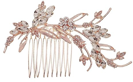 DEARMAMY Kristallhaarkamm mit Strass für Brautjungfern Hochzeits-haaraccessoire Elegant für Verlobungsfeiern und Feste