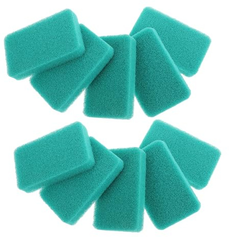 IMIKEYA 10 Pièces Éponge à Vaisselle Silicone Réutilisable Lot de Éponge de Nettoyage Antidérapante pour Haute Densité Non Rayante pour Éliminer Graisses Résidus Alimentaires