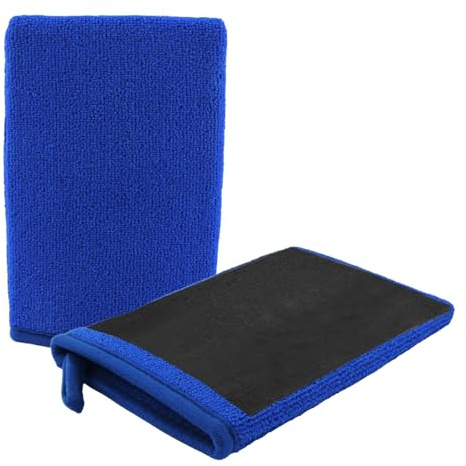 Figpade 2PCS Car Clay Mitt Auto Detailing,Soft Clay Bar Mitt for Cleaning Car Surfaces,Anti-Scratch Cars Accessories Clays Mitts for Cars Detailings to Replace Traditional Clays Bar