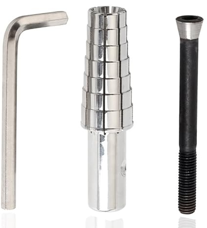 3 PCS Ring Mandrel, 7-14 Expanding Ring Stretcher Tool with Hex Allen Key Steel Ring Making Kit for Lathe Heavy Duty Ring Shaper Tool for Ring Turning and Ring Making