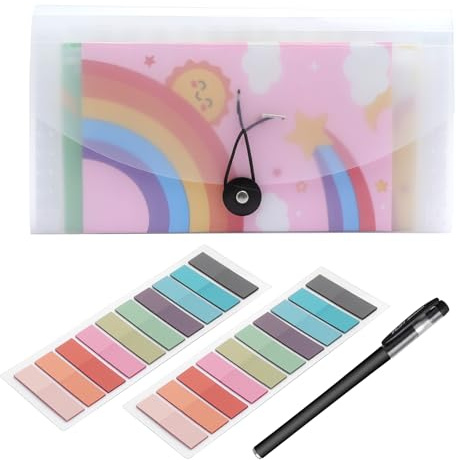 Quittung Coupon Organizer, Fächermappe mit 13 Kleine Taschen Erweiterbare Ordner Dokumentenmappe für Aufbewahrung von Empfang Karten Quittungen Rechnungen Schecks Ordnungsmappe transparent 26 X 15cm