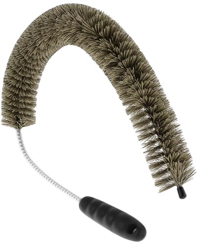QWORK® Heizkörperbürste 81cm mit Wildschweinborsten – Flexible Reinigungsbürste für Flachheizkörper und schwer zugängliche Stellen