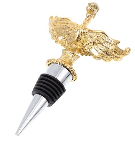 Lurrose Chiusura per Bottiglie di Vino in Lega di Zinco Riutilizzabile Sigillante Resistente e Anti-ruggine per Conservazione del Vino Aperto Elegante e Durevole per Regalo
