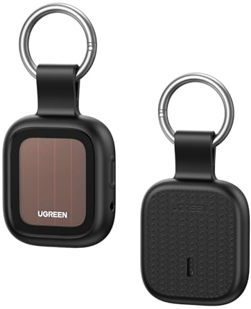 UGREEN FineTrack Pro Smart Finder Carga Solar Soporte iOS | IP68, 110dB, Localizador Bluetooth, SmartTag Tracker, para Llaves Equipaje Cartera Bicicleta Mochila Bolso, 2 Años de Batería